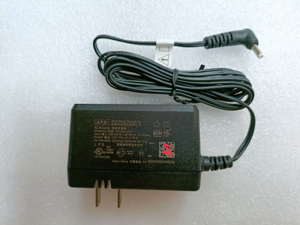 *Brand NEW*Genuine APD 12V 2A AC Adapter WY-24A12FU 3.5*1.0MM Power Supply - Click Image to Close